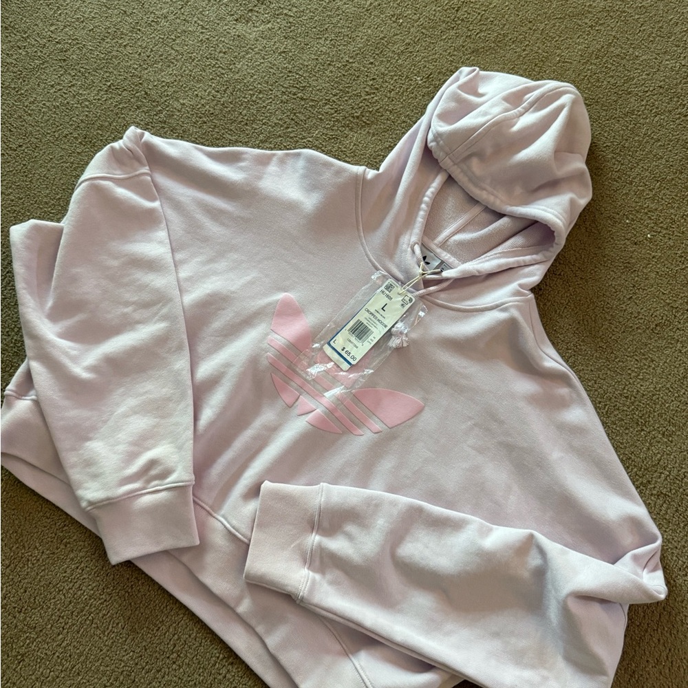 Adidas Women's Light Pink Hoodie